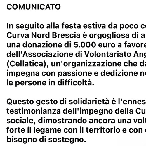 DONAZIONE FESTA 2024